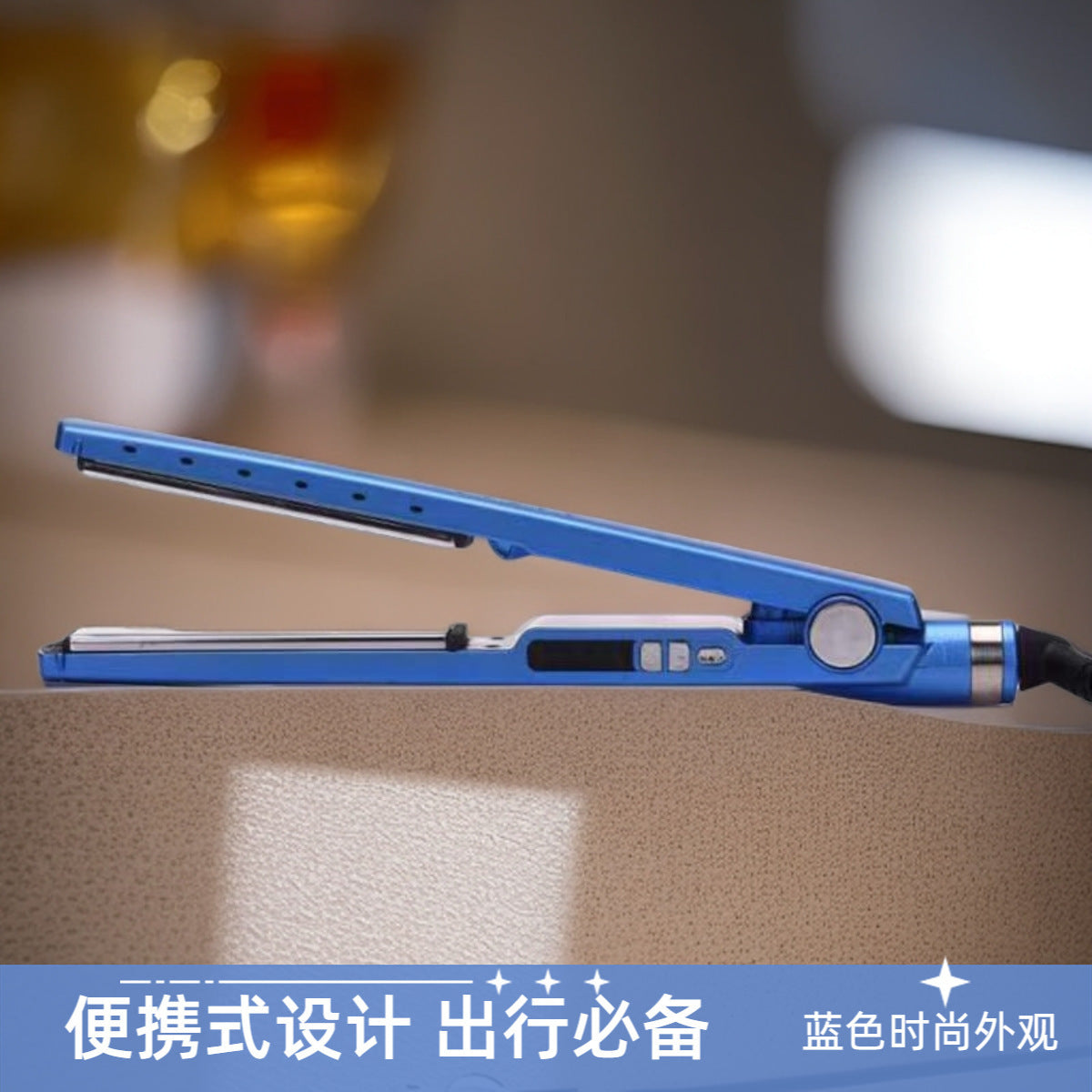 Cross-border hot-selling new three-in-one straight-rolled dual-purpose curling iron, splint, hair straightener, spiral curling iron, comb set.