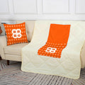 Dual-purpose throw pillow and blanket, short plush sofa cushion, car, living room, office nap multi-functional air conditioning blanket pillow