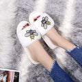 Fashionexport cross-border direct supply slippers 2024new arrival cartoon diamond flat bottom slippers for women slippers