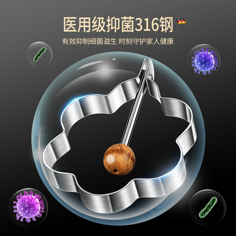 316 stainless steel poached egg fried egg mold artifact rice ball DIY fried egg device model love shape fried egg abrasive tool
