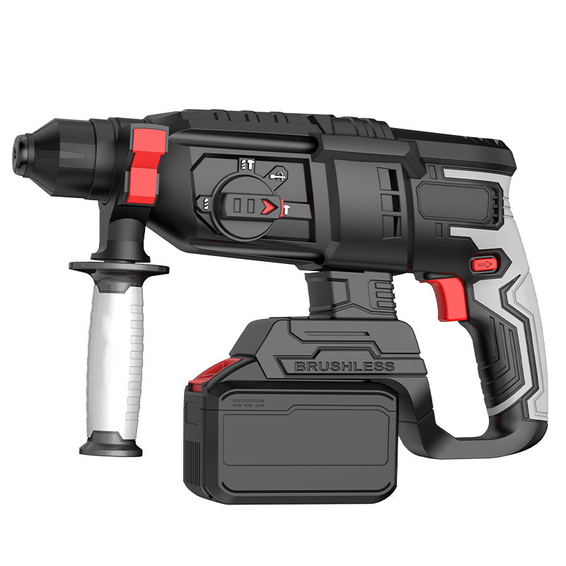 Cross-border customization Nanwei brushless lithium battery electric hammer heavy-duty multi-functional household wireless industrial impact drill dual-purpose electric hammer