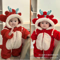Winter new arrival: thickened outdoor cotton-padded clothes for babies - girls' infant outerwear, newborn rompers, winter apparel