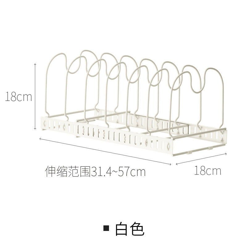 Processing custom telescopic lid rack, type storage rack, household telescopic kitchen rack