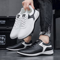 New men's handmade stitching casual shoes - trendy, versatile skate shoes - korean style fashion sneakers