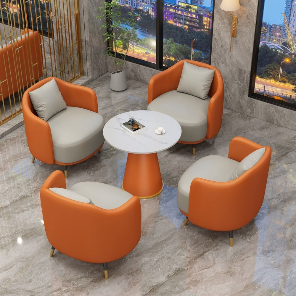 Negotiation table and chair combination sales office reception table and chair shopping mall beauty salon casual single sofa coffee table combination