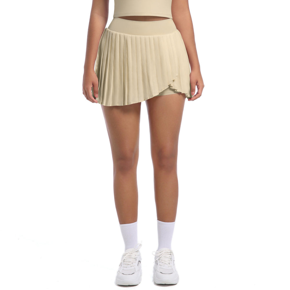 new arrivalfashion tennis skirt pleated skirt yoga fitness skirt fashion tape quick-drying skirt skirt yoga wear
