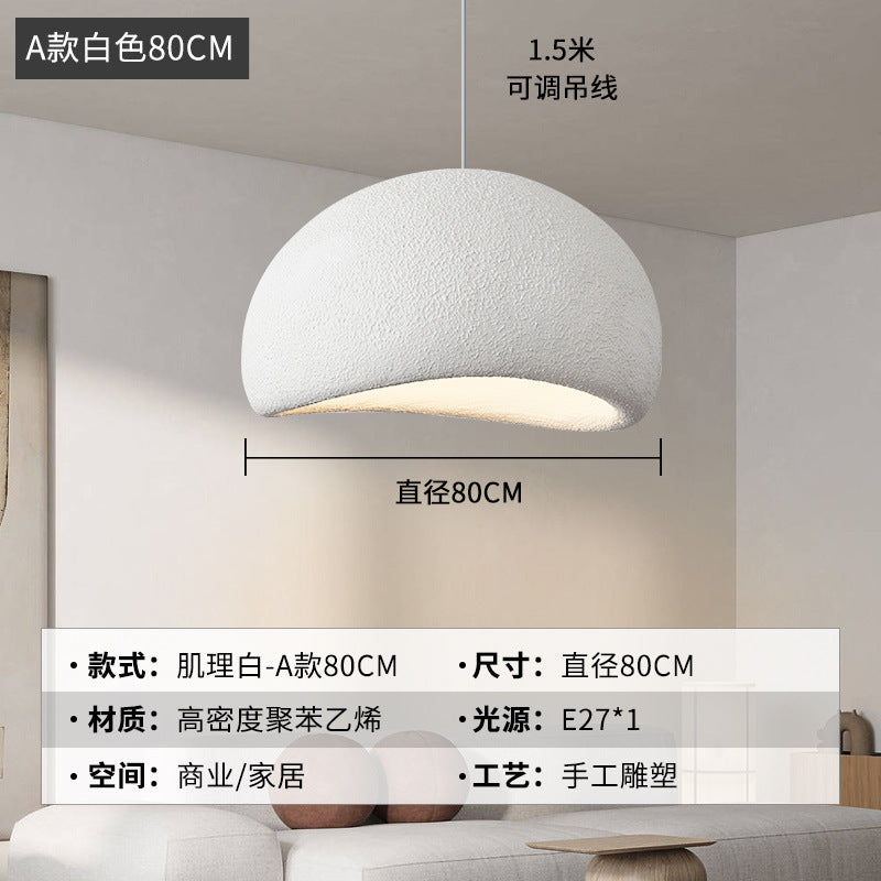 Wabi Silent Wind Chandelier Cream Wind Clothing Store Model Room B & B Restaurant Hotel Empty Villa Living Room Restaurant Lighting