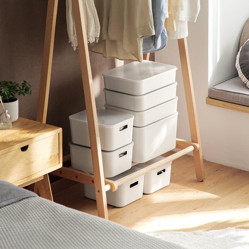 Liheng finishing storage basket desktop sundries storage basket cosmetic storage box plastic bathroom kitchen storage box