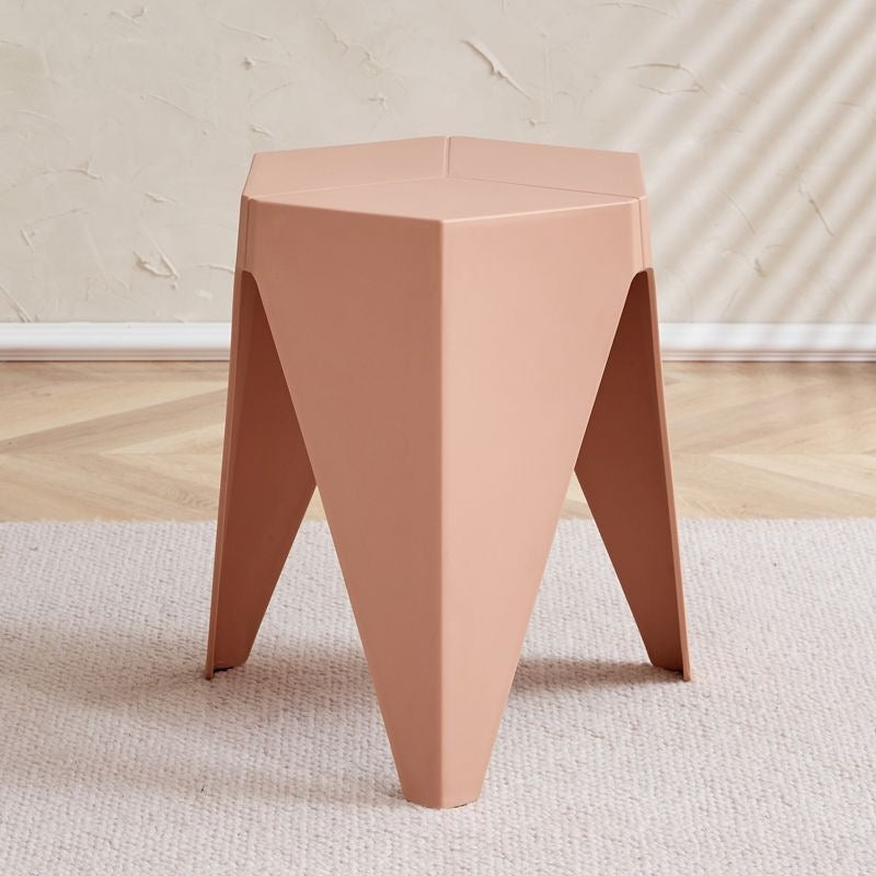 For home plastic stool stackable scandinavianpopular round stool thick rubber stool casual modern dining table chair high stool