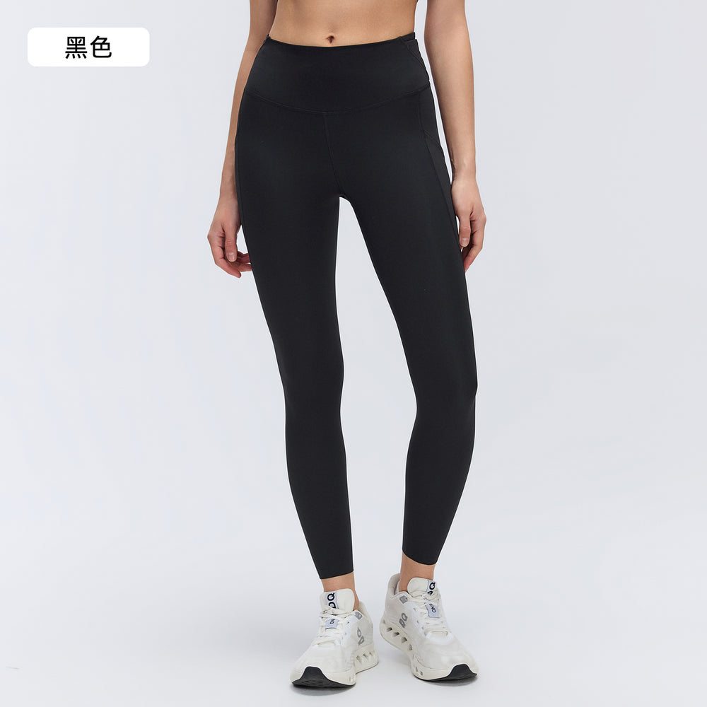 High-waisted butt-lifting yoga pants with pockets - women's outerwear leggings, tummy control, slimming, running & fitness pants d26061
