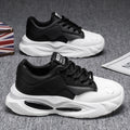 Men's shoes 2025 spring new thick soleeasiest for matchniche stylefashioncasual youth sports heightening dad shoes men