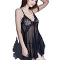 Sexy lingerie lace cut out see-through large size sexy lingerie nightgown source factory european and american cross-border hot style wholesale