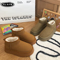 2025 new autumn/winter fleece-lined thickened bread shoes, versatile cotton shoes for women, thick-soled height-increasing non-slip warm snow boots