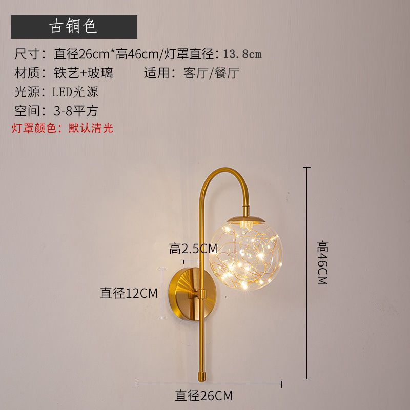 New arrival bedside wall lamp accessible luxury wall lamp wall for homepopular art bedroom bedside lamp hanging wall hanging