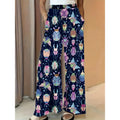 Shipped to europe and the us: -style, flowy, slimming wide-leg pants with a casual floral print, perfect for independent cross-border e-commerce stores
