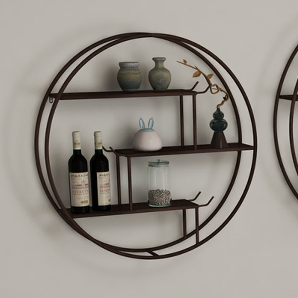 Popular wine rack wall-mounted storage rack wall-mounted storage cabinet bedroom wall creative plaid living room wall cabinet wall iron art