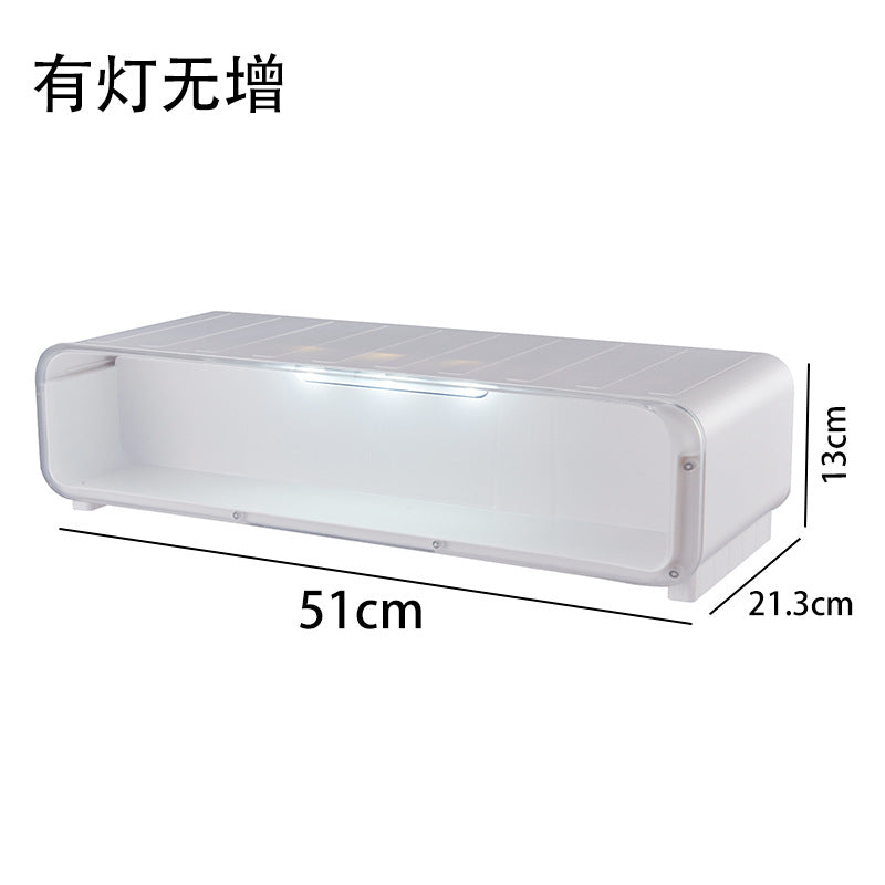 Figure storage box, computer monitor heightening rack, multi-functional home desktop shelf, transparent blind box display cabinet