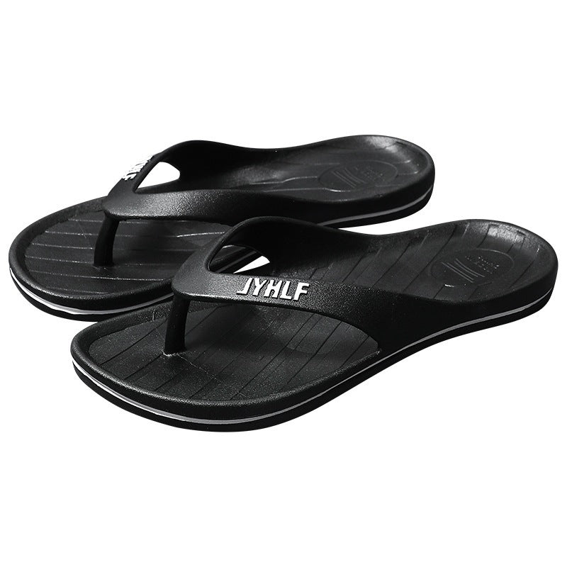 Stylish men's flip-flops: summer outdoor anti-slip casual thongs, thick-soled beach fashion sandals