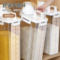 Japanese-style canned grain rice bucket - household insect-proof, moisture-proof, airtight flour storage container, noodle bucket, rice and grain storage box