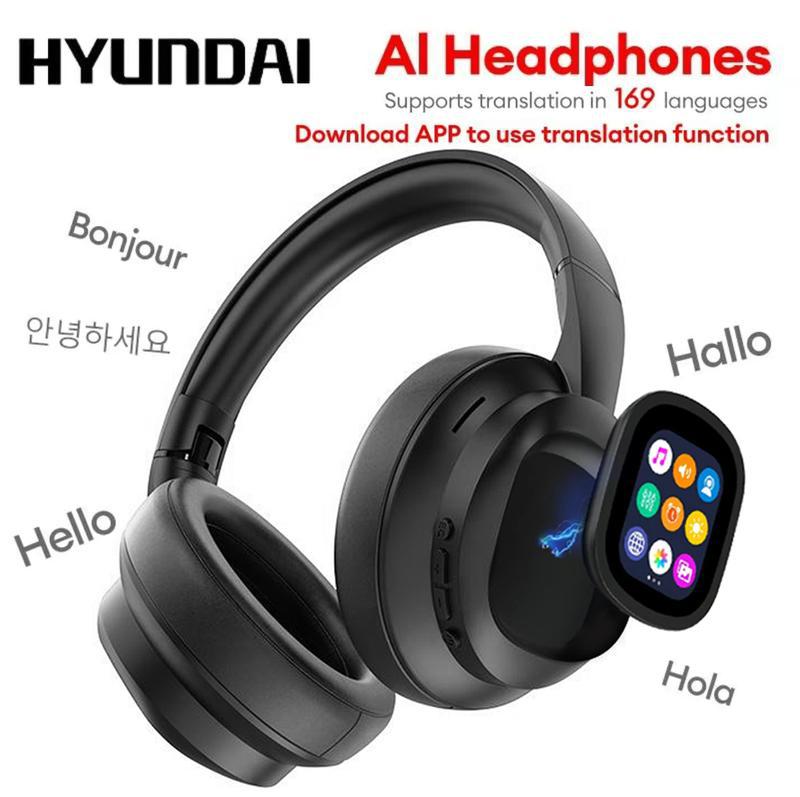 new x1 pro smart ai headset: touchscreen bluetooth sports translator with neckband and noise cancellation