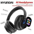 new x1 pro smart ai headset: touchscreen bluetooth sports translator with neckband and noise cancellation