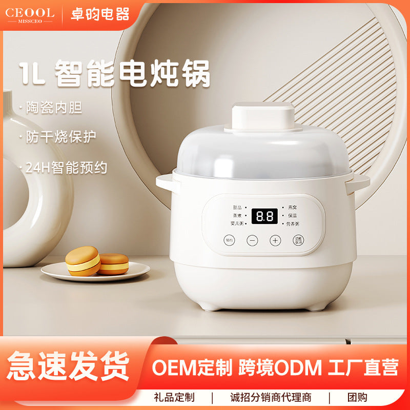 american standard electric stew pot multi-functional for home soup pot fully automatic health-preserving bird's nest stew pot ceramic water-proof stew pot