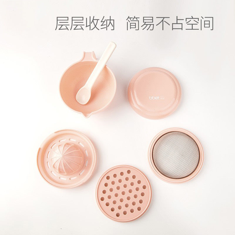 Baby food grinder bowl manual baby food supplement tool food puree vegetable processor baby food grinder set