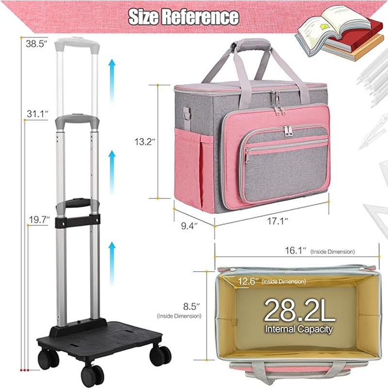 Express takeaway box, tug toolkit, wear-resistant tie rod toolkit, multi-functional and lightweight craft bag, rolling portable.