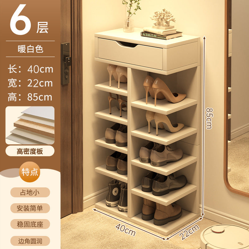Shoe rack home door multi-layer strong and good-looking small narrow rack rental simple indoor shoe storage rack storage shoe cabinet