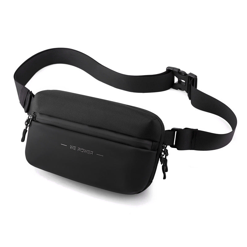 New men's trend breast bag, messenger bag, outdoor travel fanny pack, fashionable and simple shoulder bag, small  special supply