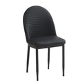 Luxury minimalist commercial dining table and chairs, leather upholstered stools, backrest chairs, thickened padding, wholesale direct from manufacturer, custom dining chairs available