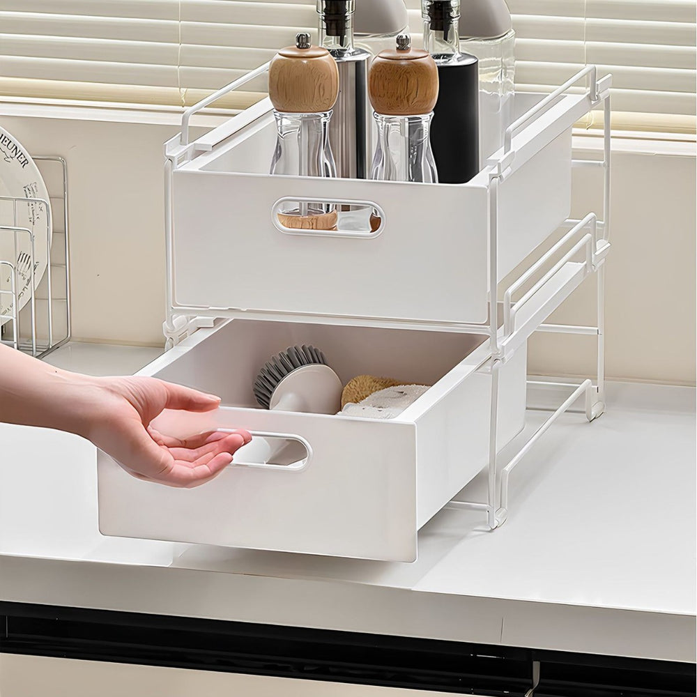 Pull-out kitchen condiment storage rack new arrival multifunctional condiment storage rack casual bowl, chopsticks and pot holder