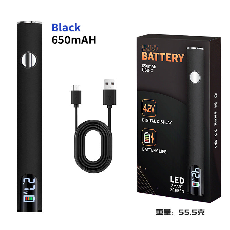 Cross-border explosive portable USB electric soldering iron USB wire burning pen digital display electric welding pen adjustable temperature 510 Loro iron connector