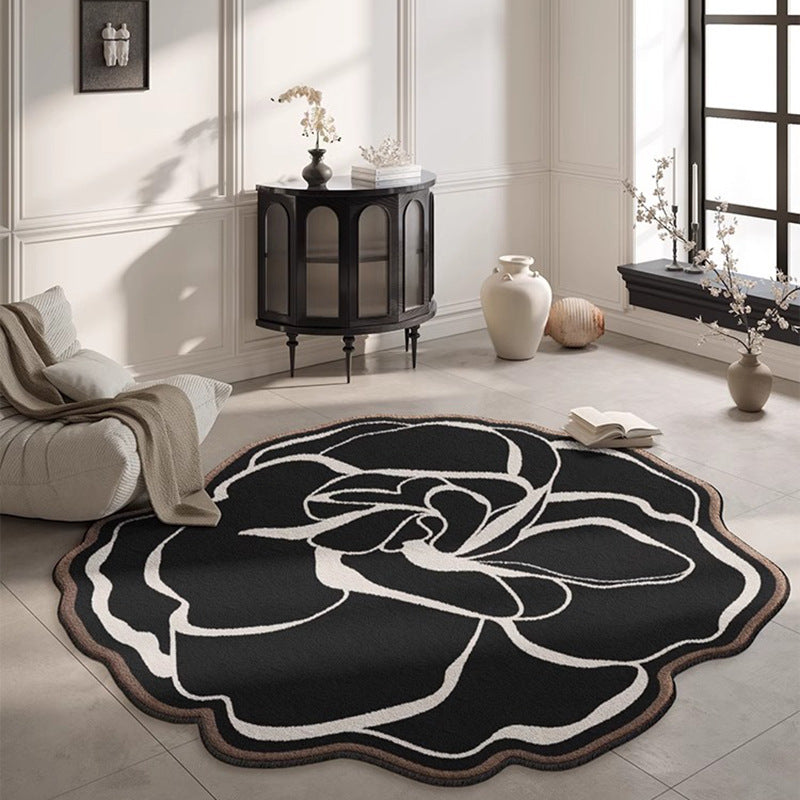 Custom-shaped rug for living room,  new floral floor mat, bedroom bedside waterproof, low-maintenance sofa home decor, premium quality