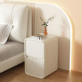 Minimalist modern bedside table, cream style,  new arrival, ultra-slim, three-tier, light luxury bedroom storage nightstand for home use