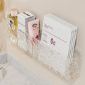 Multifunctional bathroom storage rack with compartments, drainable, no-punch wall-mounted bathroom wall cosmetic storage box