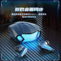 True wireless bluetooth gaming headset with zero delay, long battery life and yancai active noise reduction