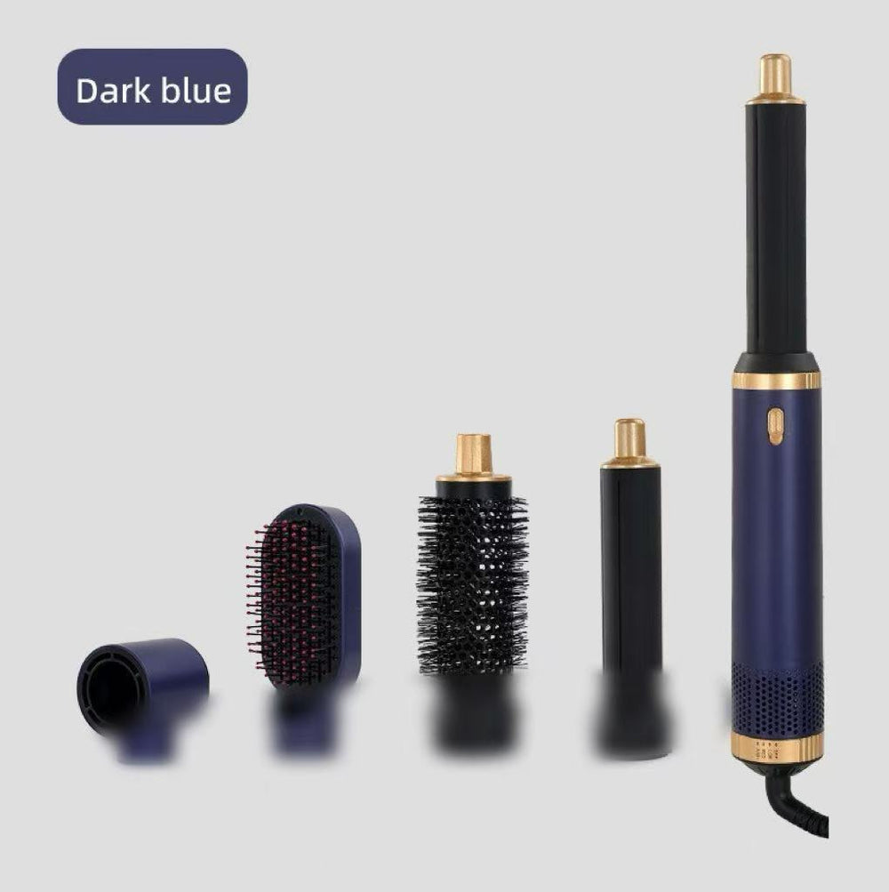 new arrival high-speed hair dryer five-in-one hot air comb hair curling iron curling straight hair dual-purpose electric hair styling comb