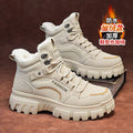 Winternew arrivalbootsmenworkwear short boots northeast outdoor sports high-top men's shoes hikingfleece-lined snow boots
