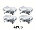 Stainless steel buffet warming table - commercial grade breakfast buffet warmer for hotels - ready to ship wholesale