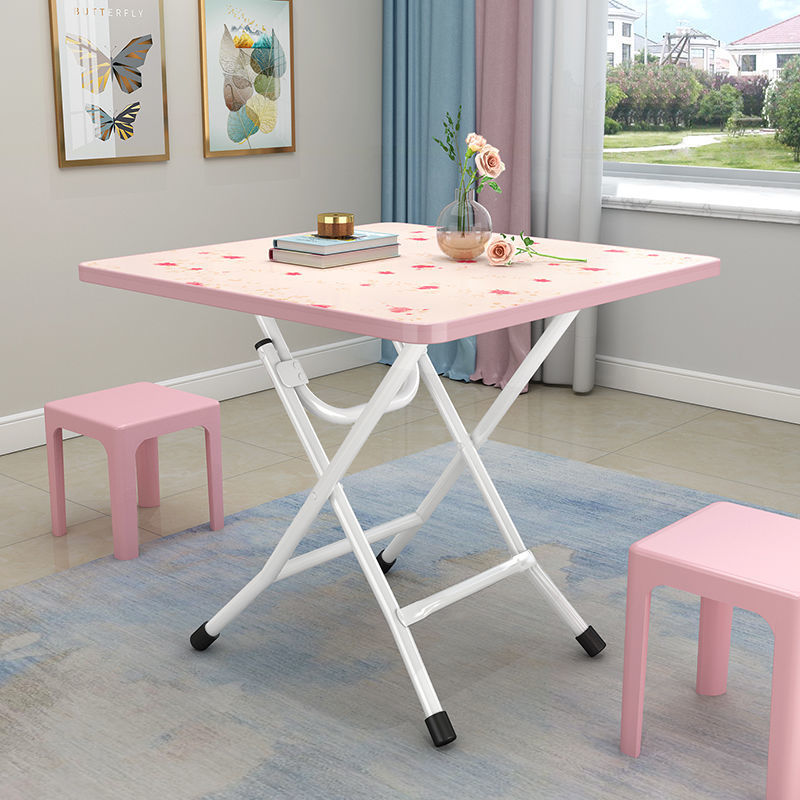 Folding table, folding dining table, simple for home, small table for eating, rental house, stall, casual small apartment dining table
