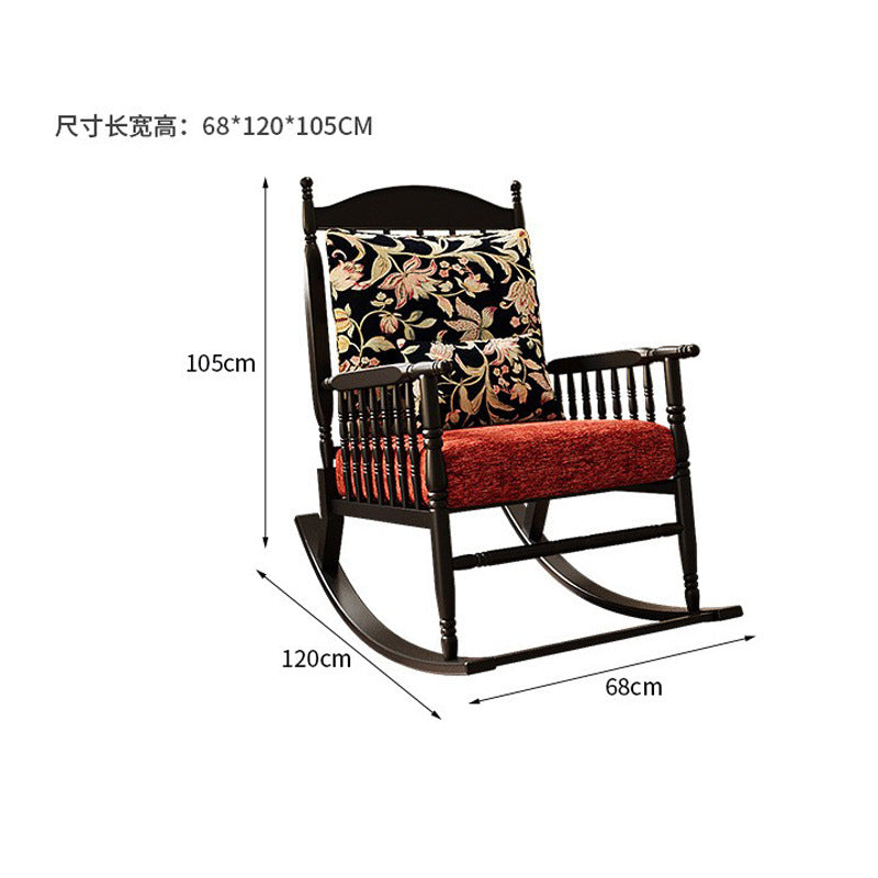 Single living room sofa chair designer small apartment american light luxury rocking chair frameless sofa lazy casual rocking chair