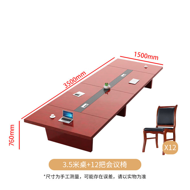 Saint li conference table with wood veneer paint conference table office negotiation training table