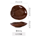 8inch soup plate-kiln brown