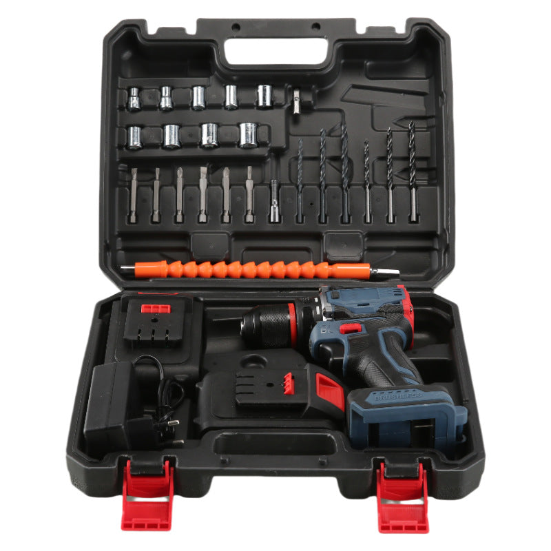 Brushless lithium hand drill small steel cannon high power electric screwdriver starting drilling rechargeable punching power tool