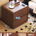Langyu jia accessible luxury modern casual storage for home bedside cabinet bedroom narrow small ultra small leather leather solid wood