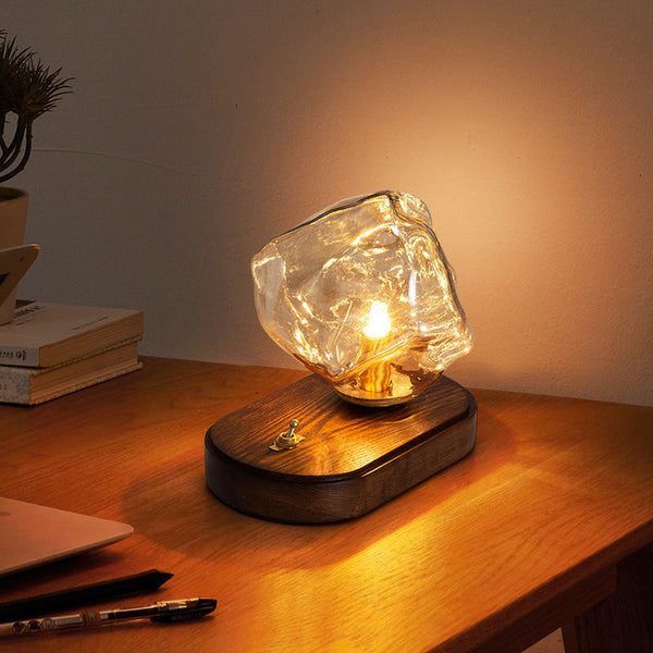 Designer ice cube wall lamp desk lamp bedroom bedside lamp night lamp living room background wall lighting minimalist ambient lamp