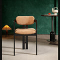 Italian light luxury solid wood dining chair hotel negotiation chair back tea chair makeup stool casualfor home study desk chair