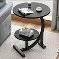 Bedside table movablecasual small round table living room sofa bedroom bedside small coffee table for home mini bedside table