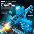 new product jiaolong electric water gun, flash light, high-speed continuous fire, linked reloading, outdoor children's water toys